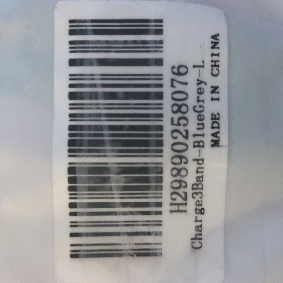 FITBIT (WOMEN'S LARGE) CHARGE 3 BAND BLUE/GREY MADE IN CHINA - Picture 6 of 6